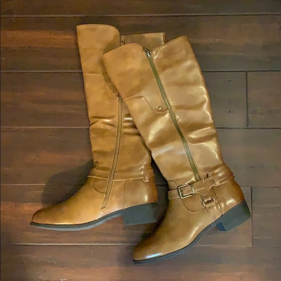 Jessica Cline Shoes - Jessica Cline Brown Riding boots